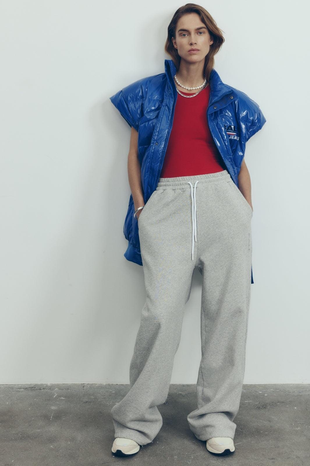 Forudbestilling - Ball - Basimona Sweatpant - 204054 Medium Grey Melange Sweatpants