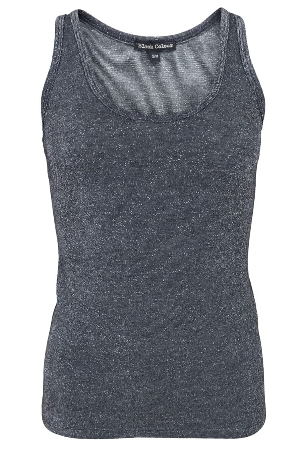 Forudbestilling - Black Colour - Bcfaye Lurex Top - SHIRTS Steel Grey Toppe