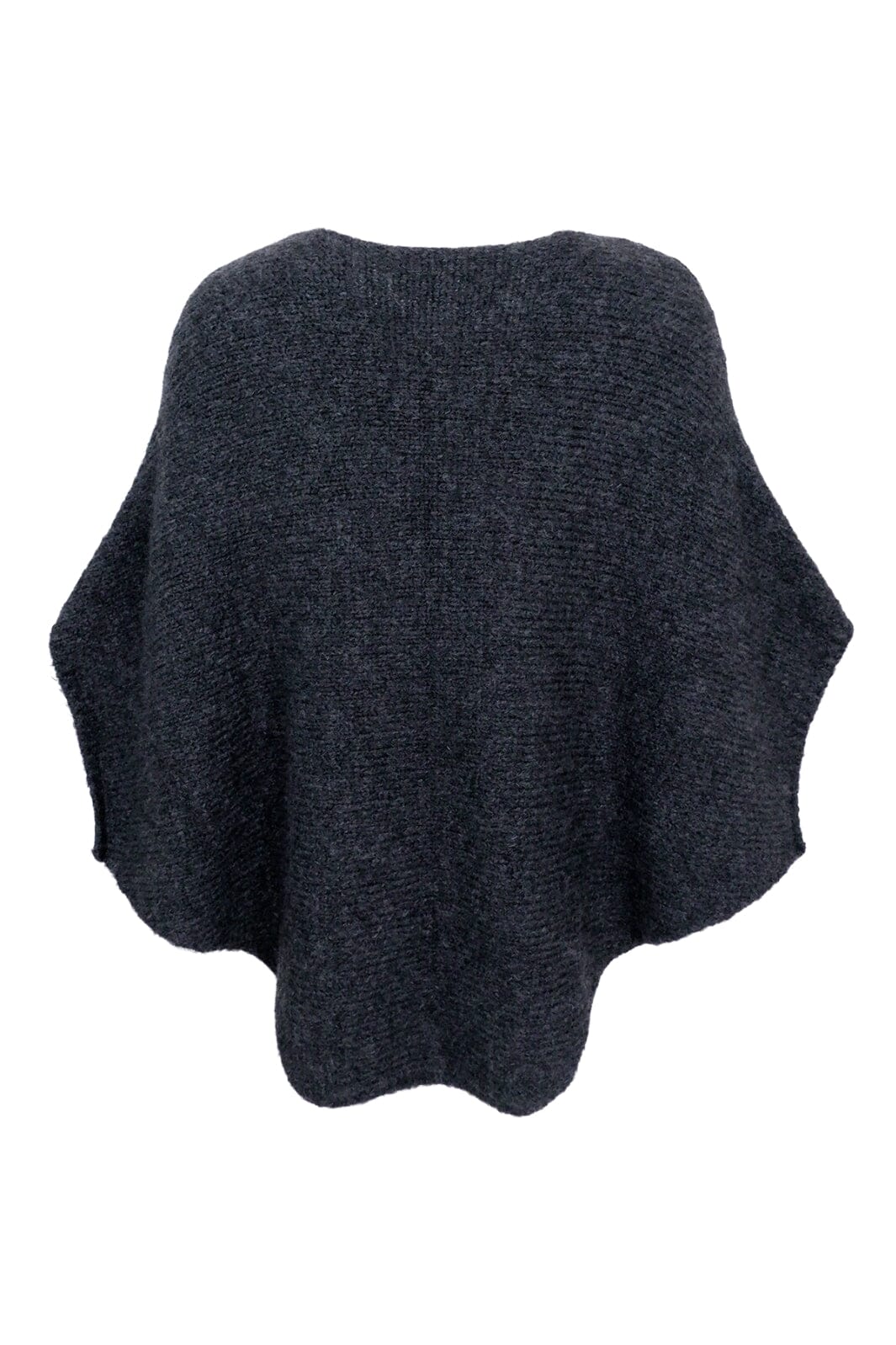 Forudbestilling - Black Colour - Bcpella Boucle Poncho - Dark Grey Ponchoer
