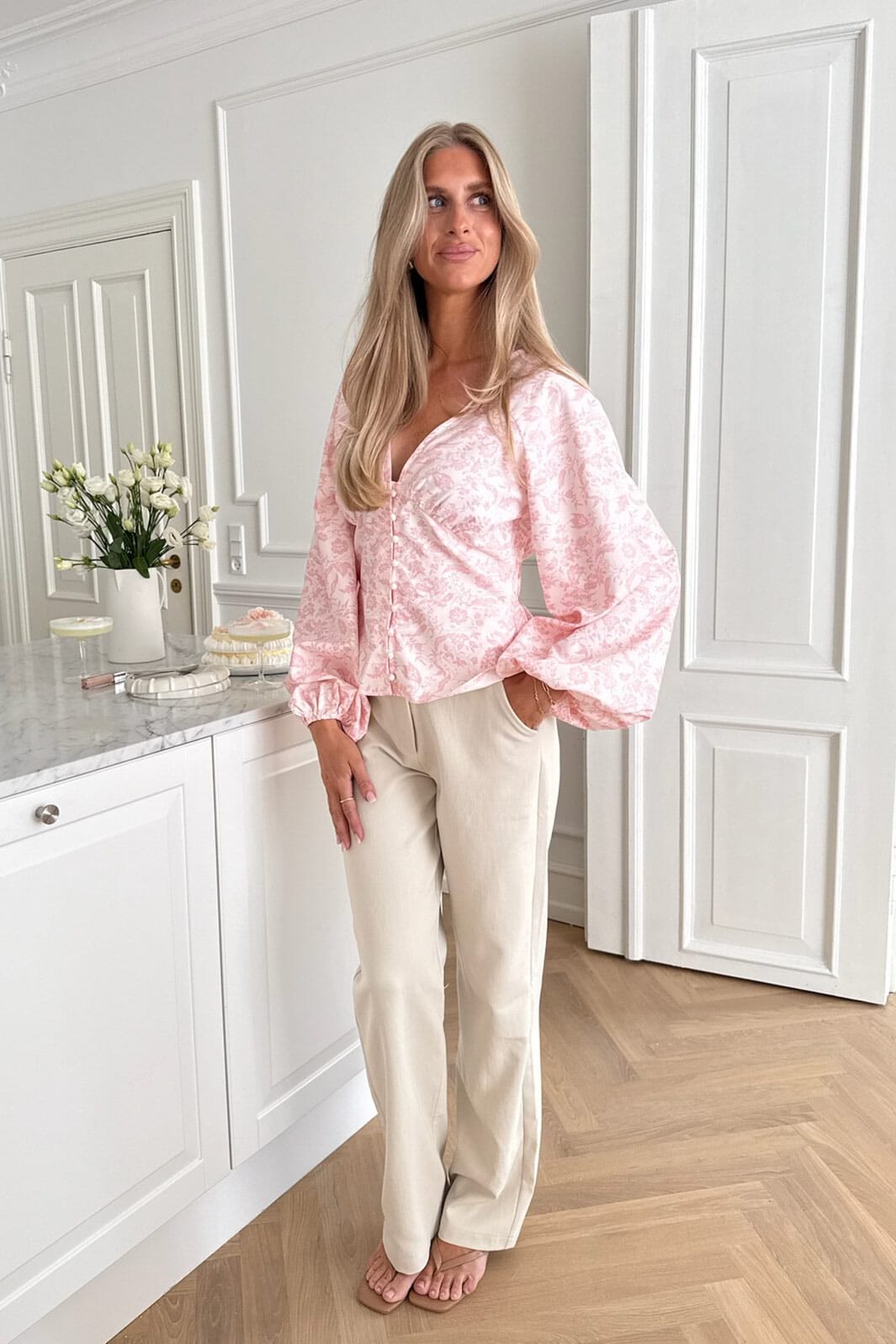 BYIC - Addyic Shirt A23946 - Light Pink Floral