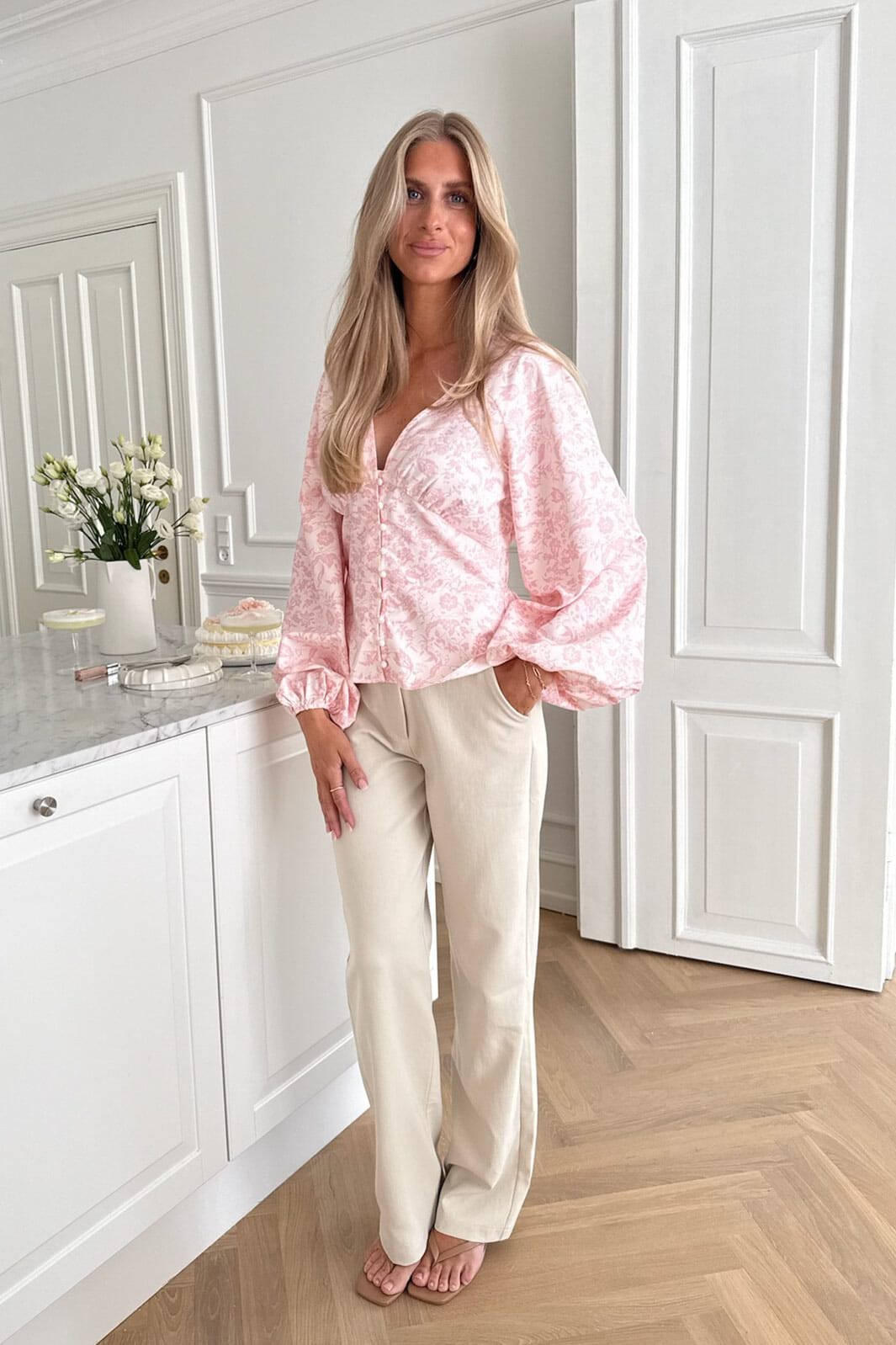 BYIC - Addyic Shirt A23946 - Light Pink Floral