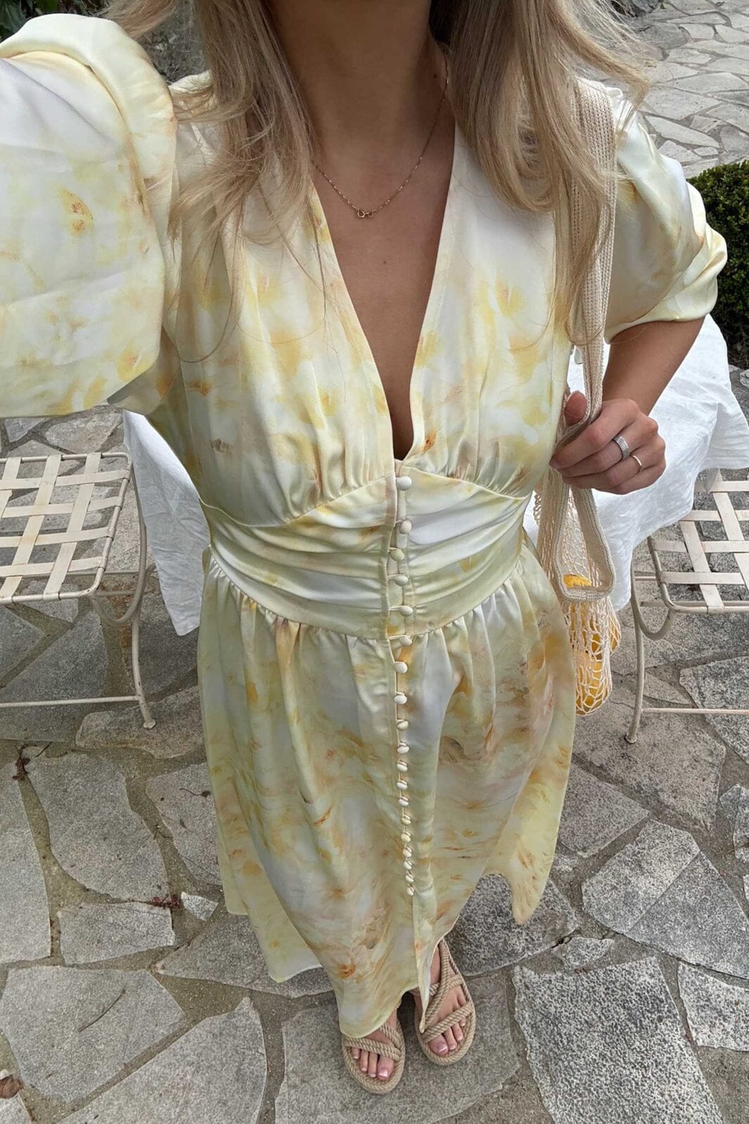 BYIC - Adelic Long Dress A2327 - Sunlight Blossom