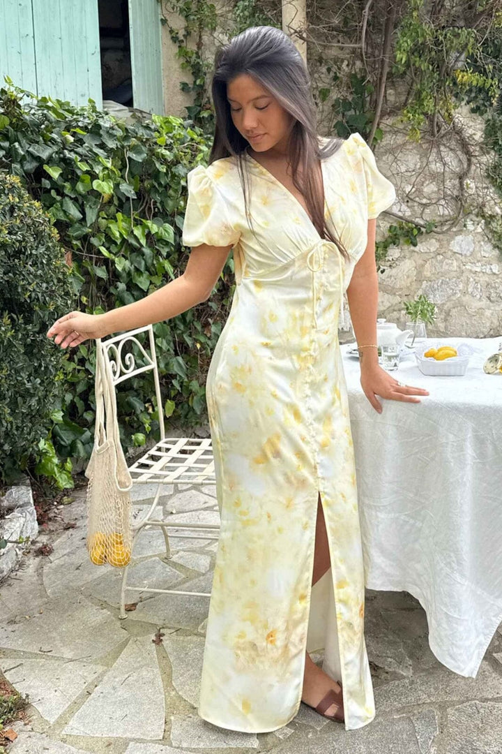 BYIC - Agnetaic Long Dress A23903 - Sunlight Blossom