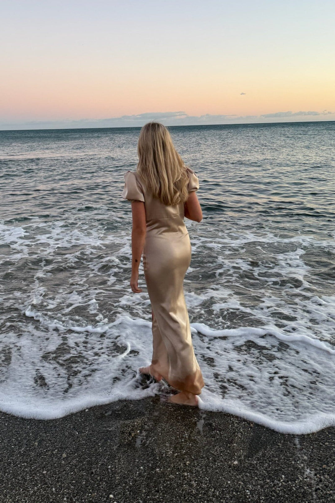 Forudbestilling - BYIC - Agneteic Long Dress A23810 - Light Brown Kjoler