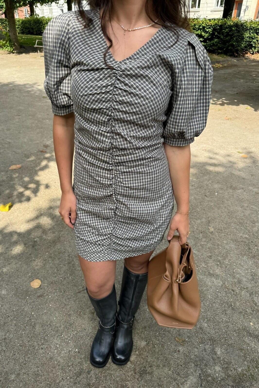 Forudbestilling - BYIC - Aliceic Dress - bsc Black Small Checks Kjoler