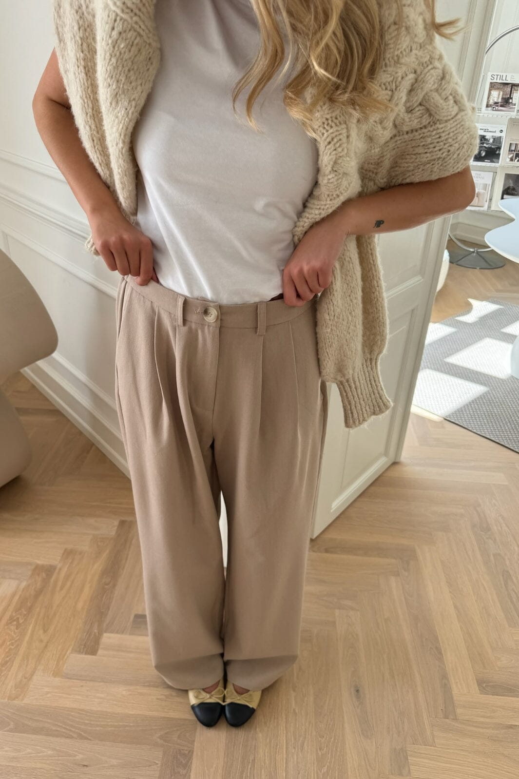 Forudbestilling - BYIC - Claraic Pants - beige Beige Bukser