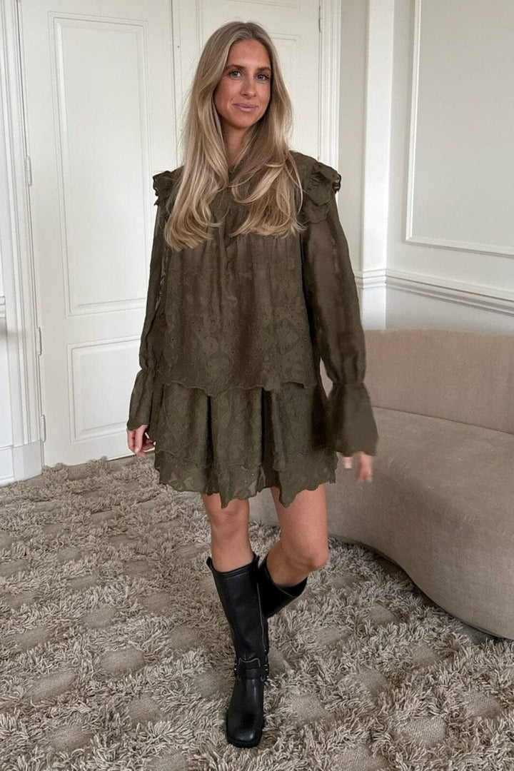 BYIC - Ellinoric Lace Shirt 2550 - Vintage Olive