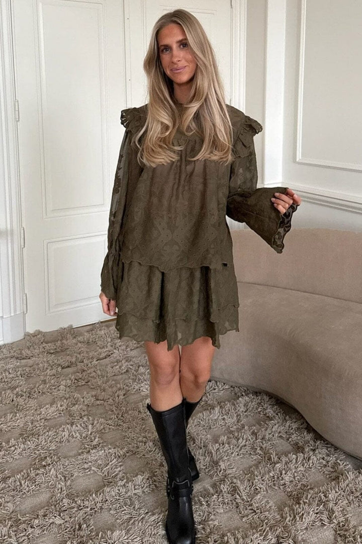 BYIC - Ellinoric Lace Shirt 2550 - Vintage Olive