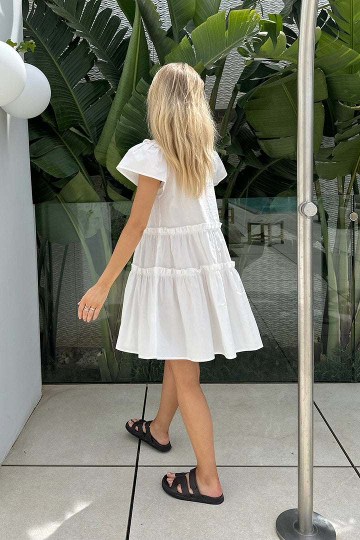Forudbestilling - BYIC - Fridaic Dress - white White Kjoler