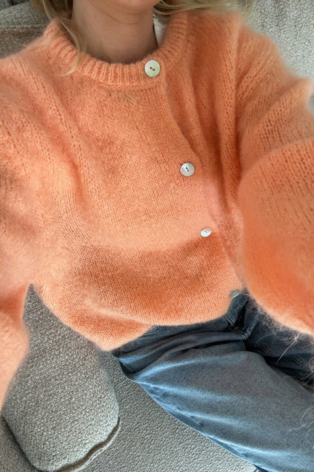 Forudbestilling - BYIC - Idaic Cardigan - orange Orange Cardigans