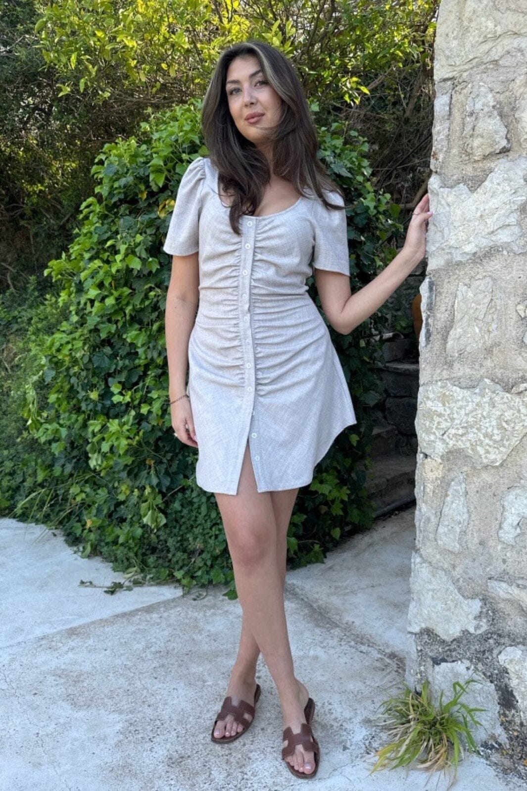 Forudbestilling - BYIC - Merleic Dress - beige Beige Kjoler