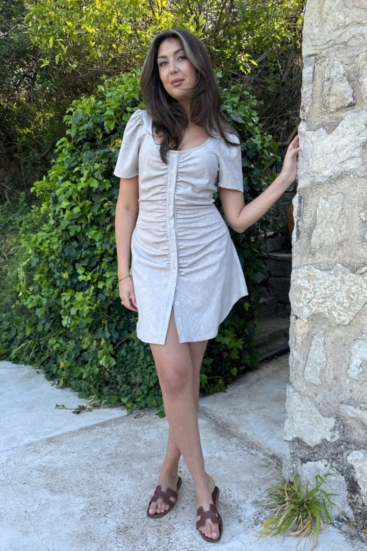 Forudbestilling - BYIC - Merleic Dress - beige Beige Kjoler