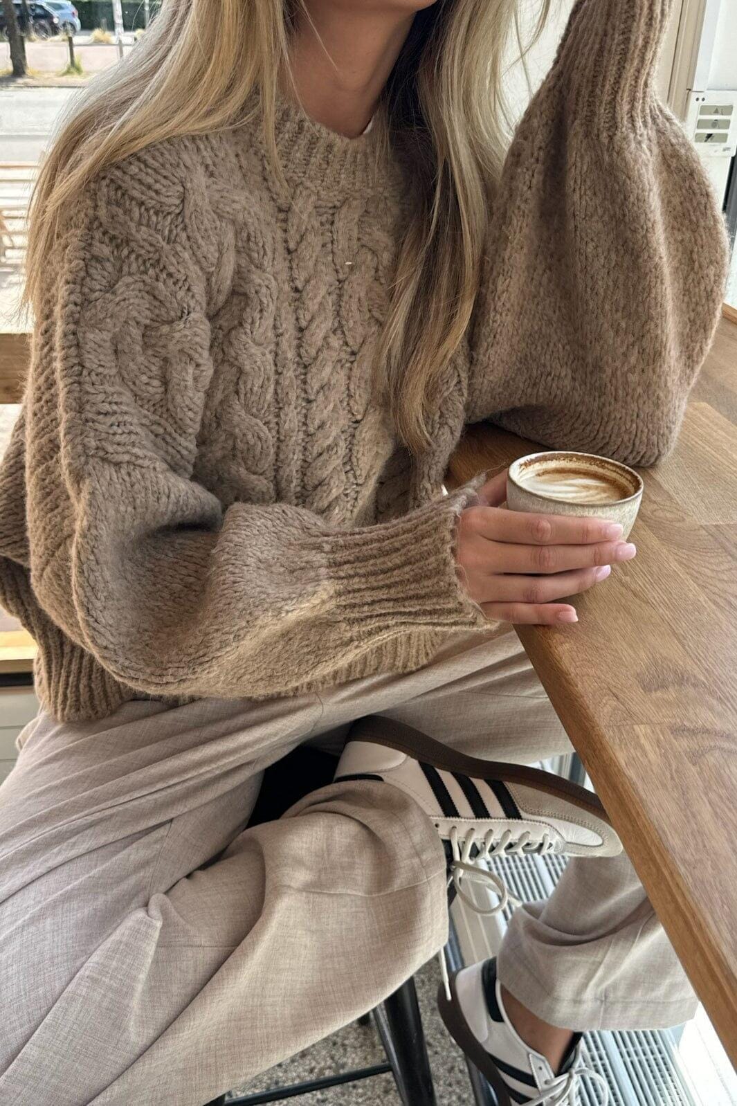 Forudbestilling - BYIC - Noraic Sweater - beige Beige Sweatshirts