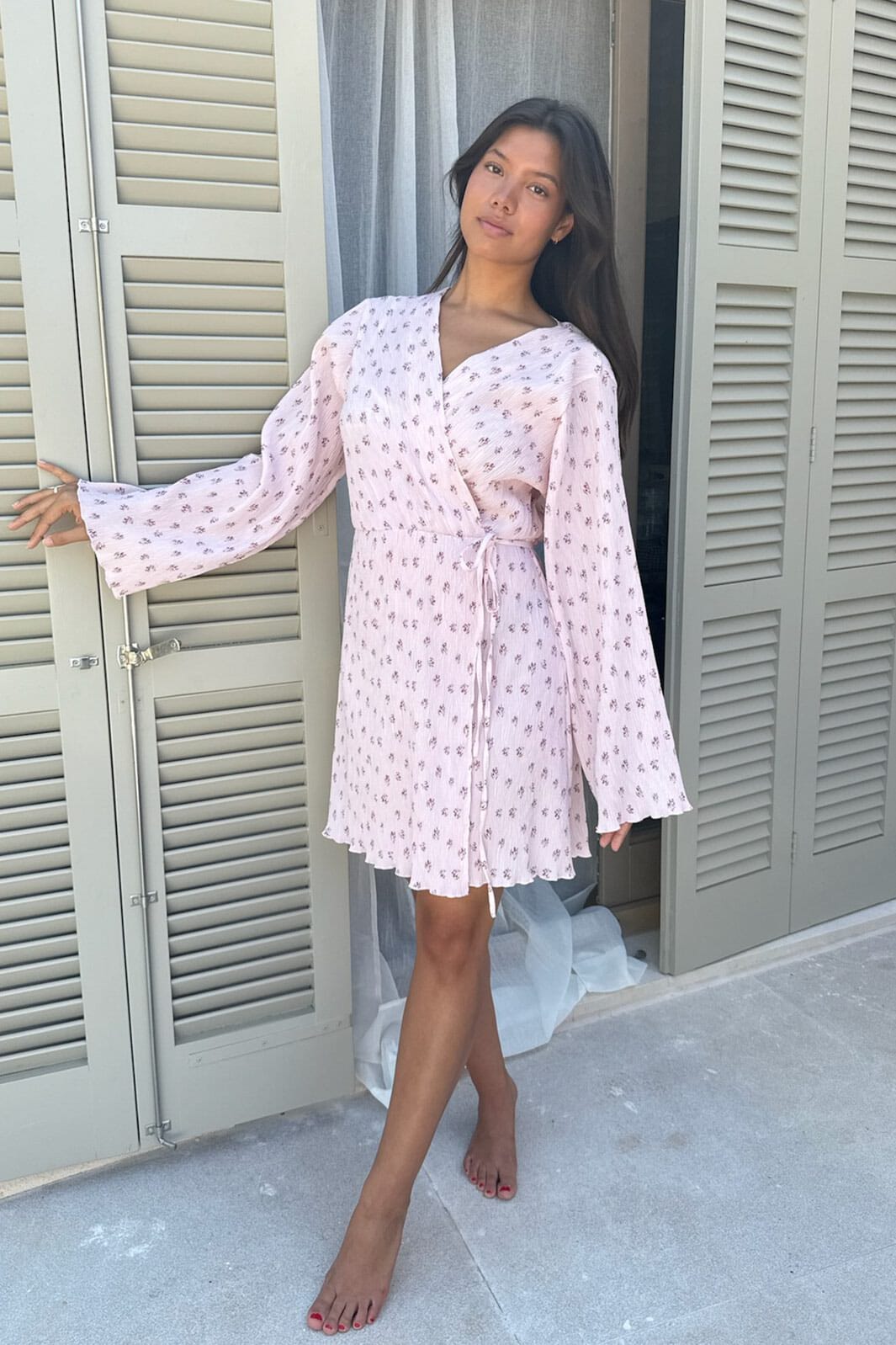 BYIC - Ofeliaic Wrap Dress A23934 - Pink