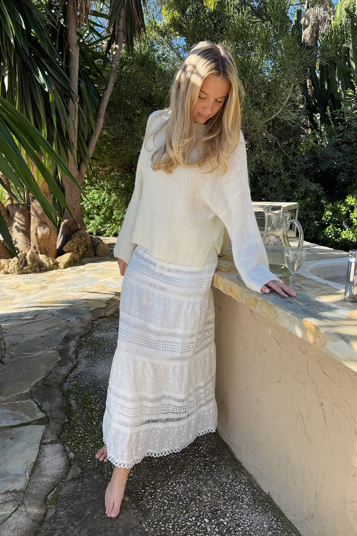 Forudbestilling - BYIC - Palmaic Pullover 3495 - White Sweatshirts