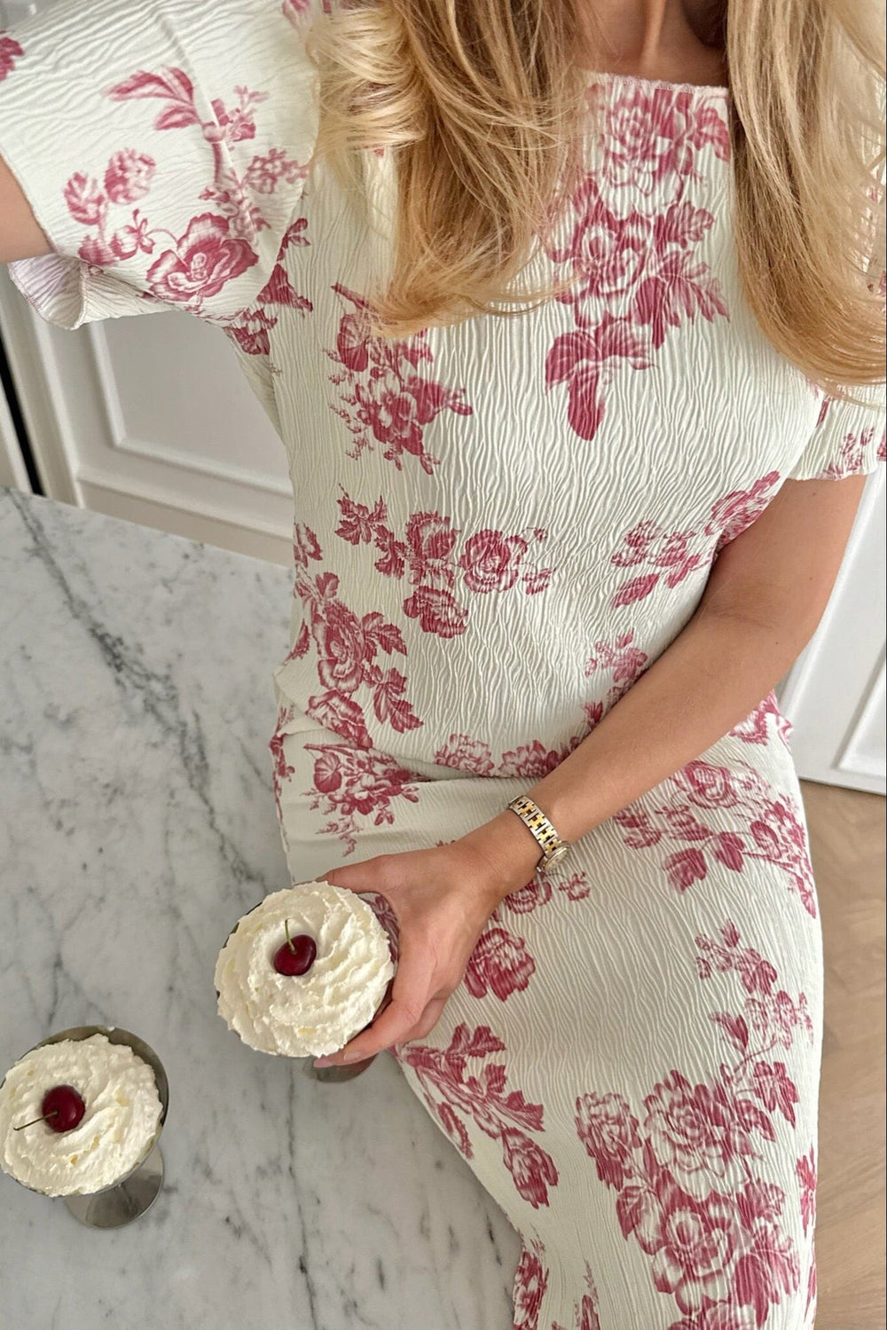 Forudbestilling - BYIC x Molly&My - Odaic Ss Dress A23834 - Vintage Rose Kjoler