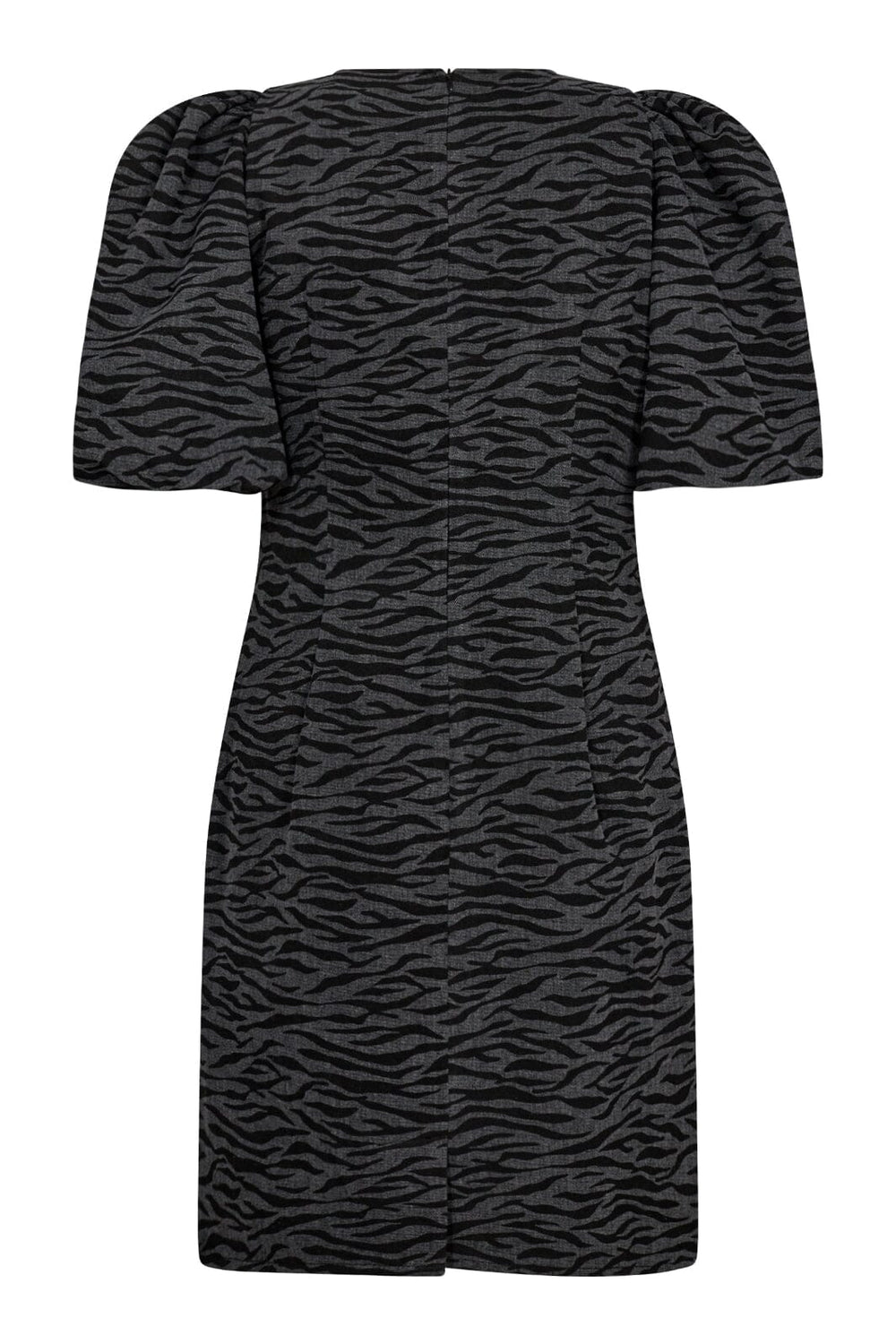 Forudbestilling - Co´couture - Zebracc Crop Puff Dress 36392 - 96 Black Kjoler