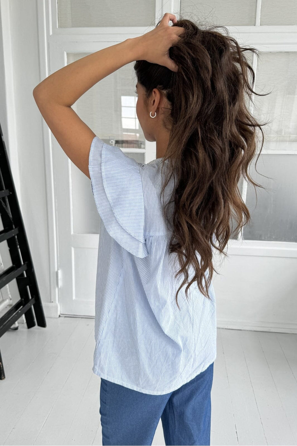 Continue - Christel Solid 14923 - 416 - Blue Stripe