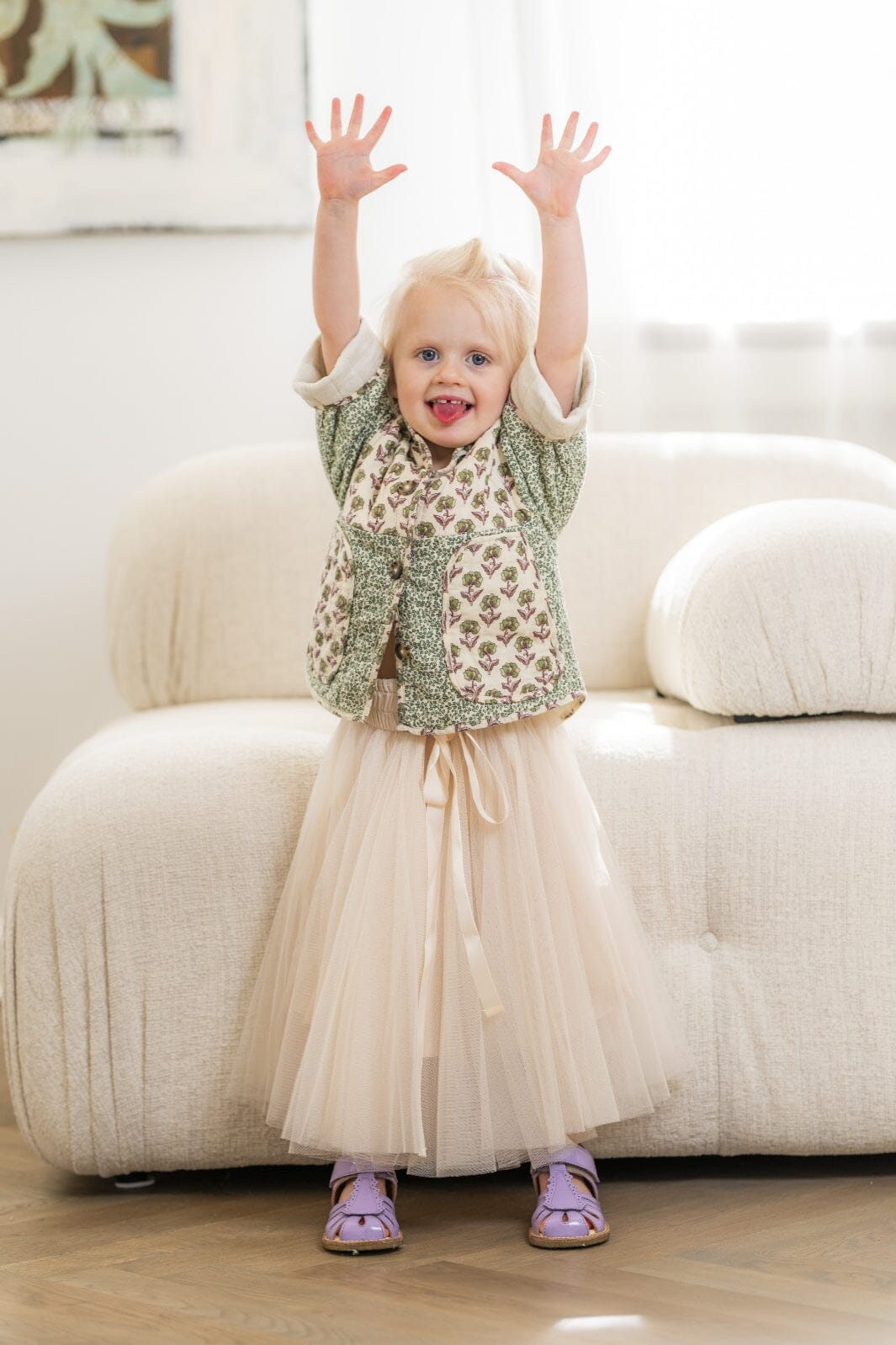 Forudbestilling - EMM Copenhagen - Kids Daisy Skirt - Creme Nederdele