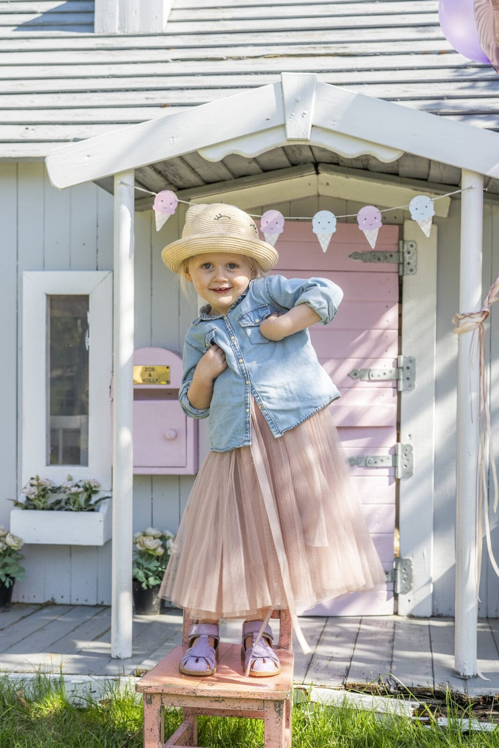 Forudbestilling - EMM Copenhagen - Kids Daisy Skirt - Rose Nederdele