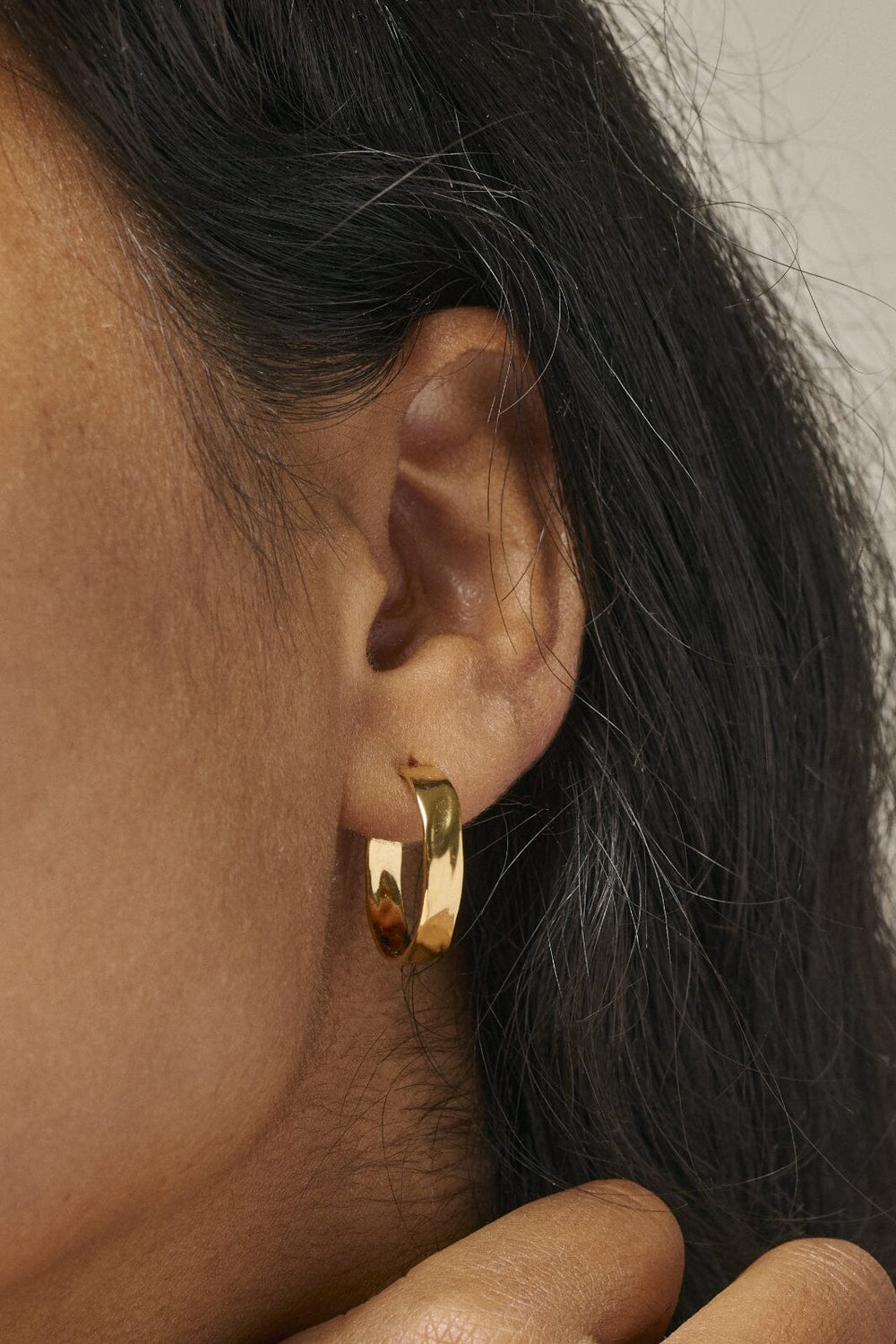 Forudbestilling - Enamel Copenhagen - Hoops, Sandra Narrow - 925S/Gp Øreringe