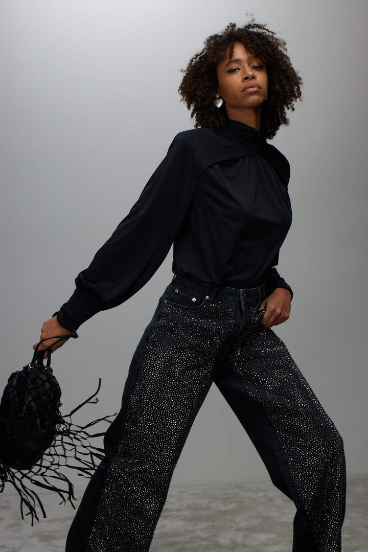 Forudbestilling - Gestuz - ZorahGZ MW jeans - Dark grey washed Jeans