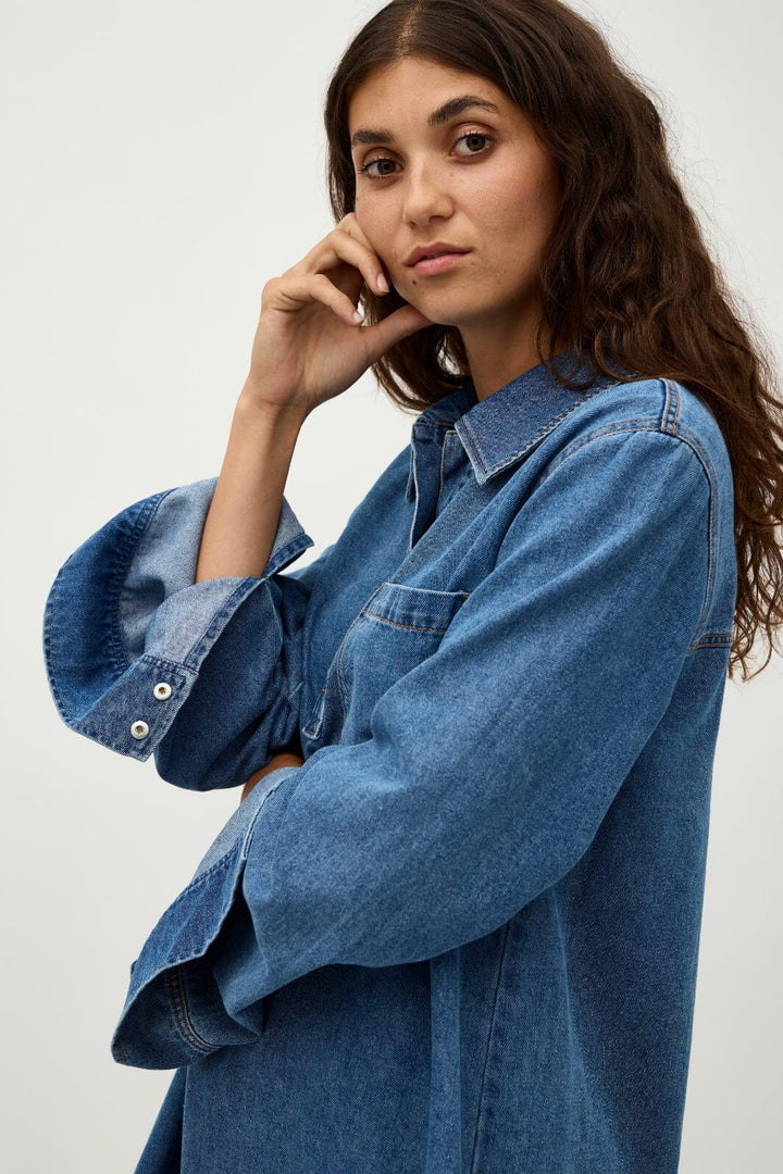 Forudbestilling - Global Funk - Fialeo-G - 951 Mid Vintage Blue Kjoler