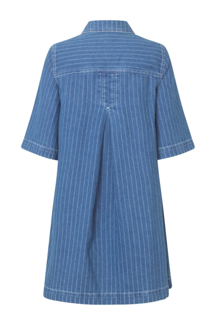 Forudbestilling - Global Funk - Mira-G - P52 Midt Blue Stripe Kjoler