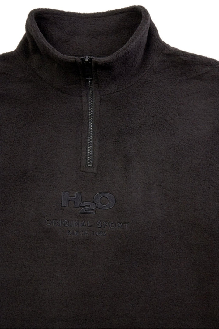 Forudbestilling - H2O - Blåvand II Fleece Half Zip - Black (Juli) Fleece jakker
