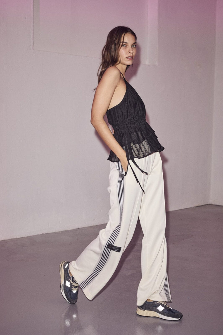 Forudbestilling - Haute L'Amitié - Baggy Track Tall Pants HL10071 - Off-White Bukser