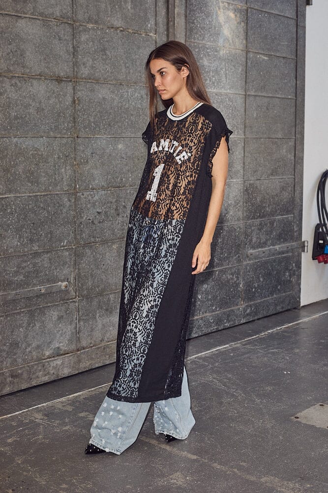 Forudbestilling - Haute L'Amitié - Lace Football Frill Dress HL10132 - Black Kjoler