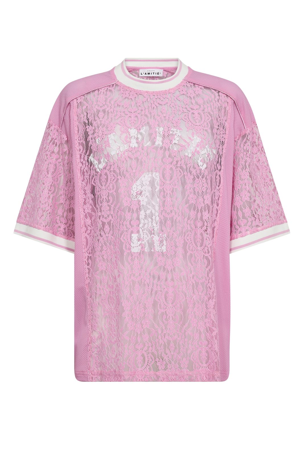 Forudbestilling - Haute L'Amitié - Lace Football Tee HL10001 - Candyfloss T-shirts