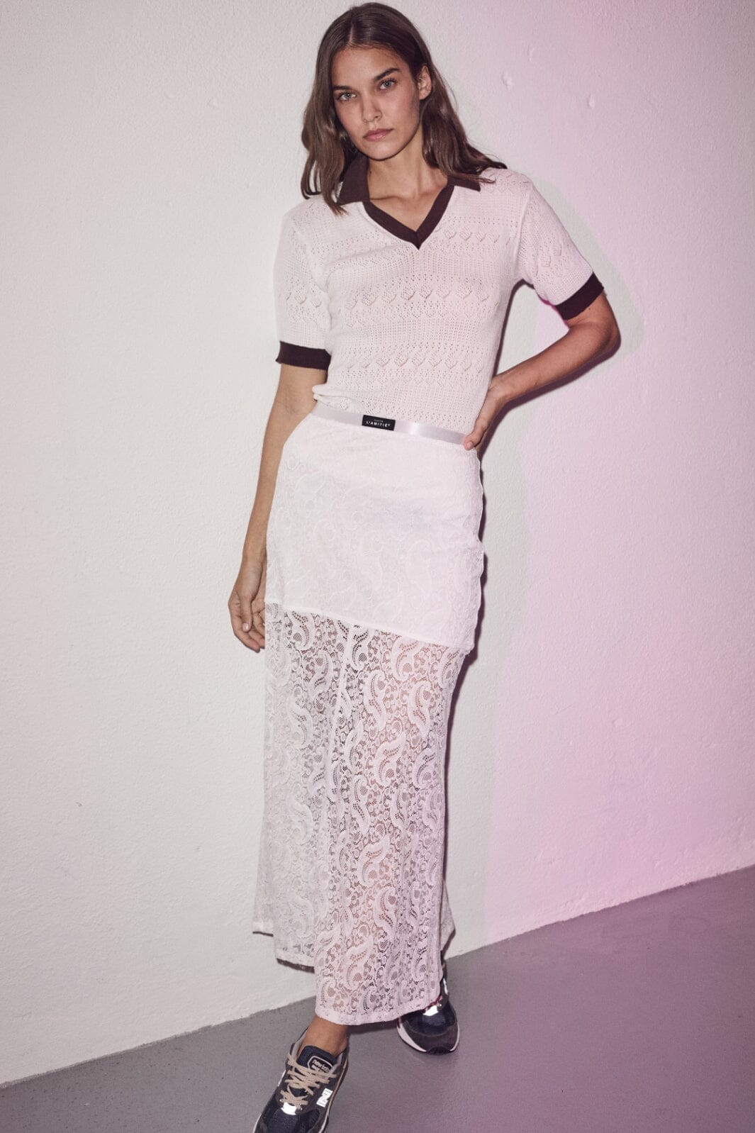 Forudbestilling - Haute L'Amitié - Summer Lace Skirt HL10133 - White Nederdele