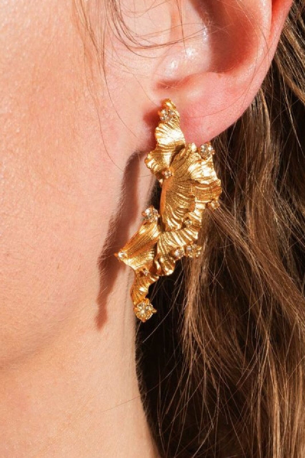 Forudbestilling - House Of Vincent - Cabaret Earrings -Gilded Øreringe
