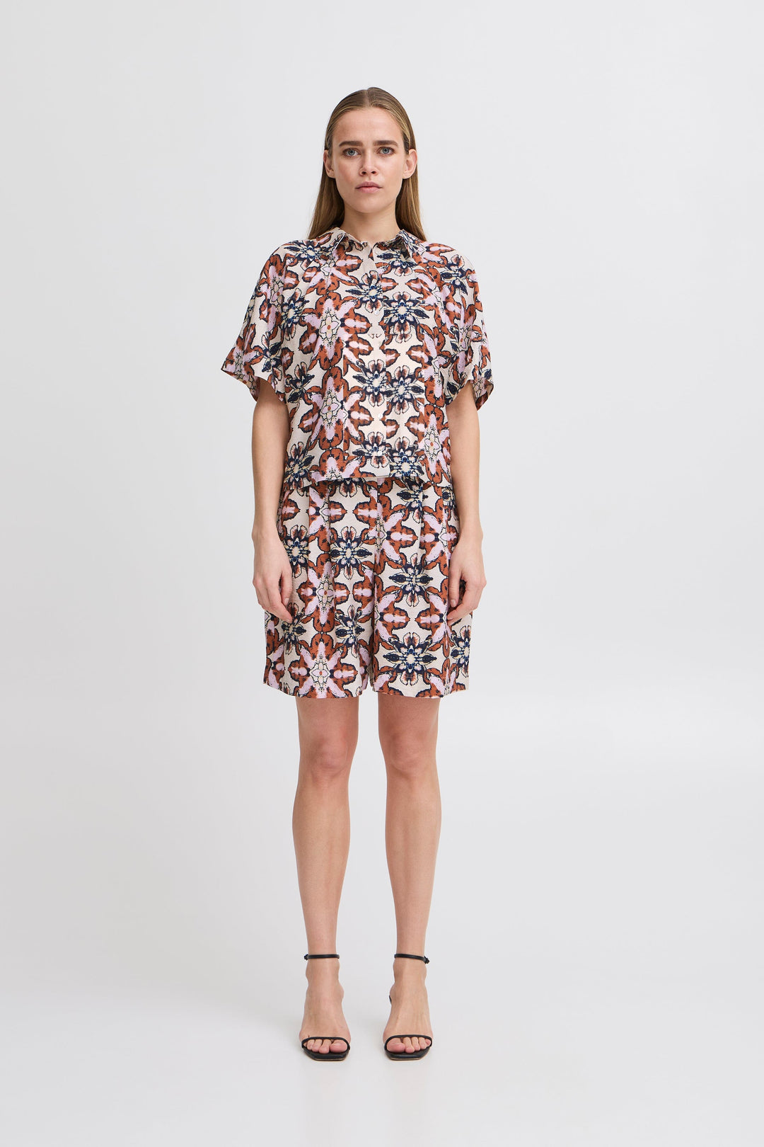 Forudbestilling - Ichi - Ihzasha Sh 20122977 - 204446 Folklore Flower Aop Skjorter