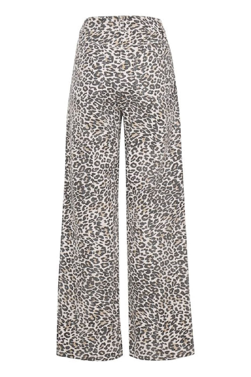 Forudbestilling - Ichi - Ixjilla Pa - 205225 Black Leop Print Jeans