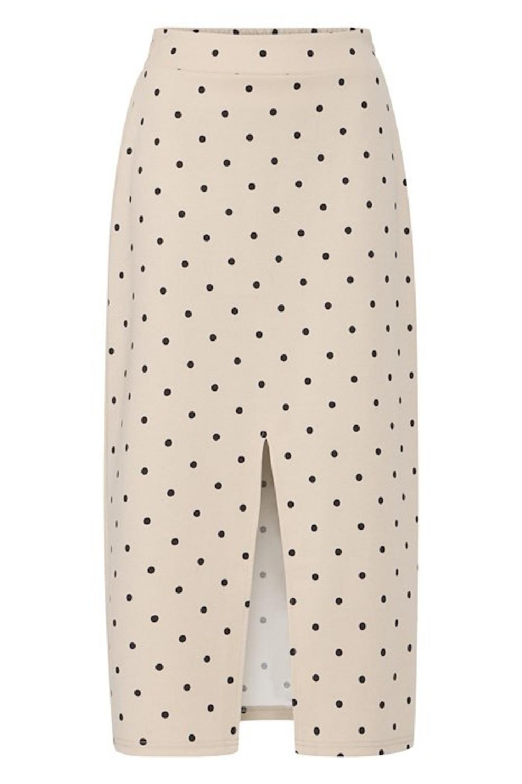 Forudbestilling - Ichi - Ixkate Dot Long Skirt - 205019 Kate Dot Print Nederdele