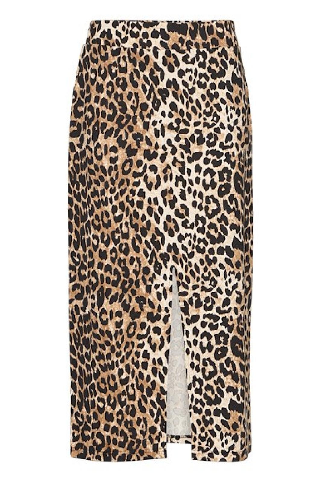 Forudbestilling - Ichi - Ixkate Leop Long Skirt - 205020 Kate Leop Print Nederdele