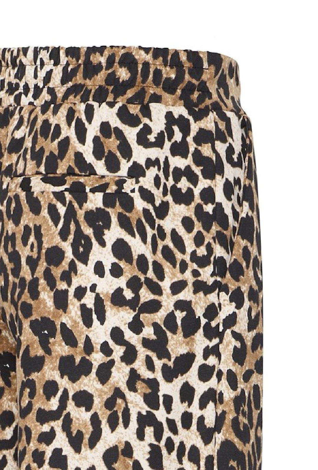 Forudbestilling - Ichi - Ixkate Leop Wide Long Pant - 205020 Kate Leop Print Bukser