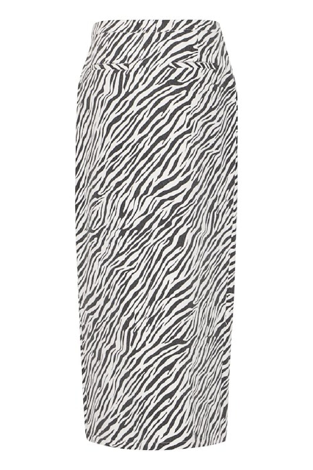 Forudbestilling - Ichi - Ixzebra - 194008 Black Nederdele