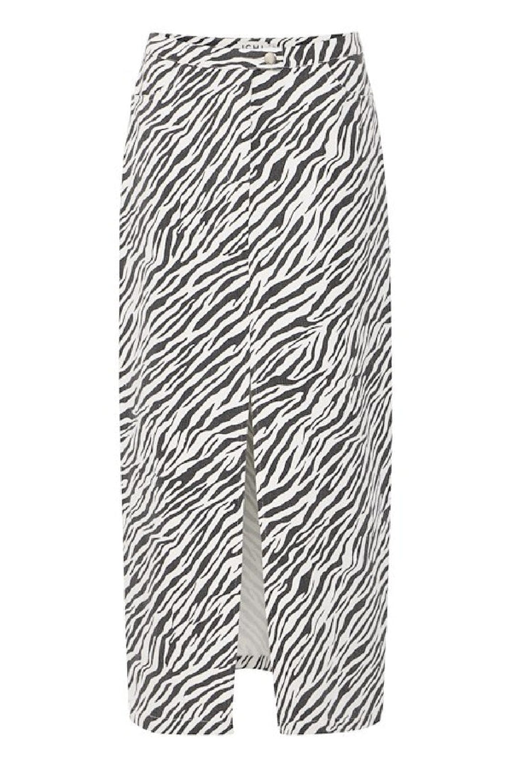 Forudbestilling - Ichi - Ixzebra - 194008 Black Nederdele