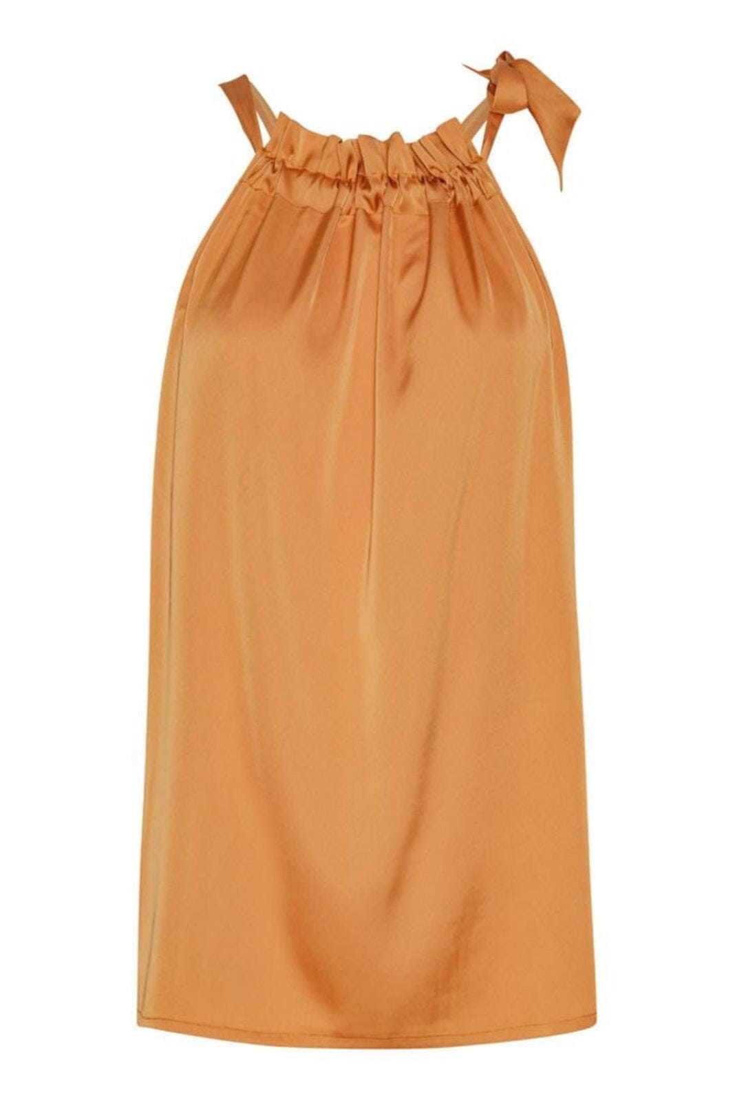 Forudbestilling - Karmamia - Ruffle Tie Top - Mango Toppe