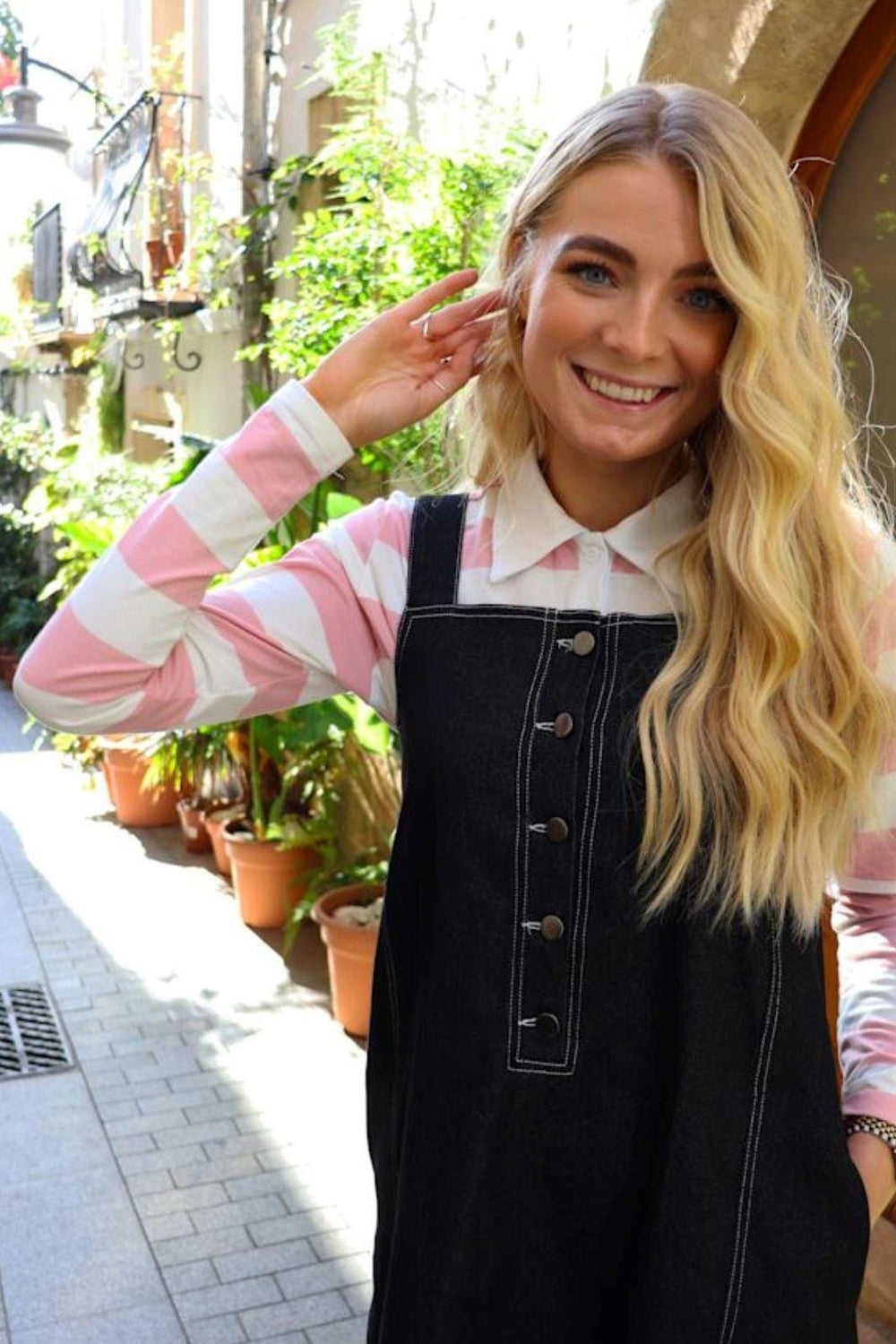 Liberte - Asta-Overall-Spencer 22152 - Black Denim Kjoler