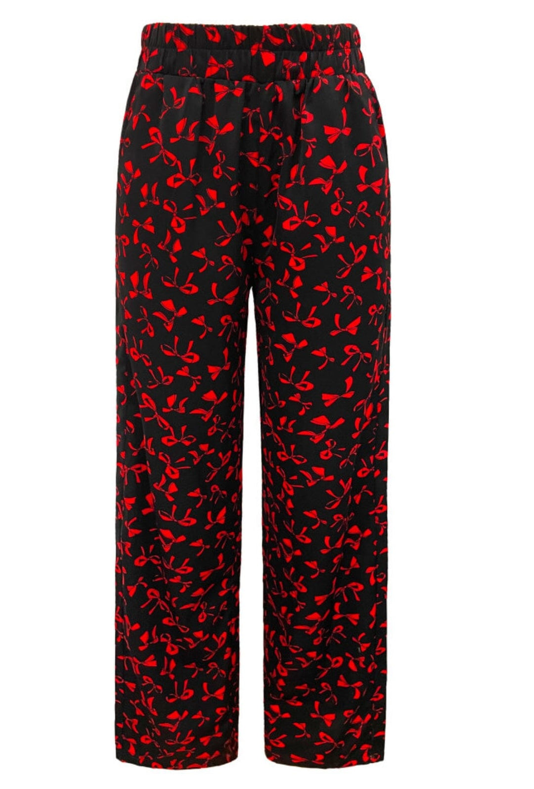 Forudbestilling - Liberte - Cecilie-Pants 22131 - Black Red Bow Bukser