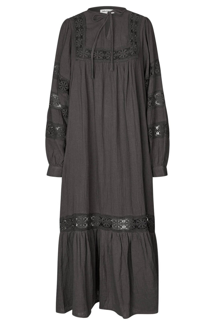Forudbestilling - Lollys Laundry - Latourll Lace Maxi Dress Ls25409-3000 - 87 Dark Mokka Kjoler