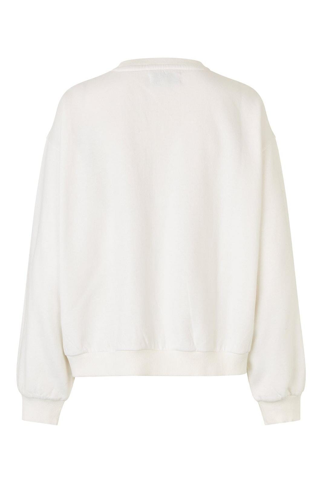 Lollys Laundry - Sydneyll Leopard Sweatshirt Ls25450-1068 - 01 White Sweatshirts