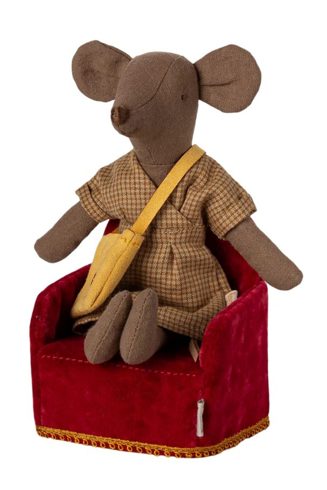 Maileg - Foldbar Stol, Mus - Rød - Mouse Furniture