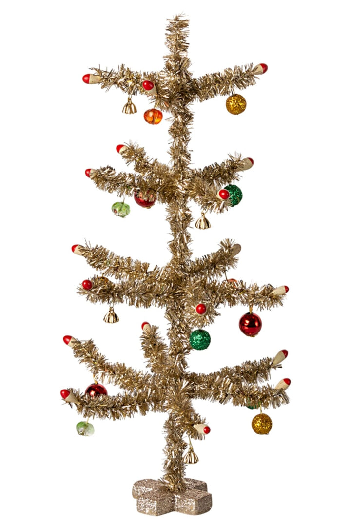 Forudbestilling - Maileg - Juletræ, Guld - Rød Og Grøn Dekoration Jul