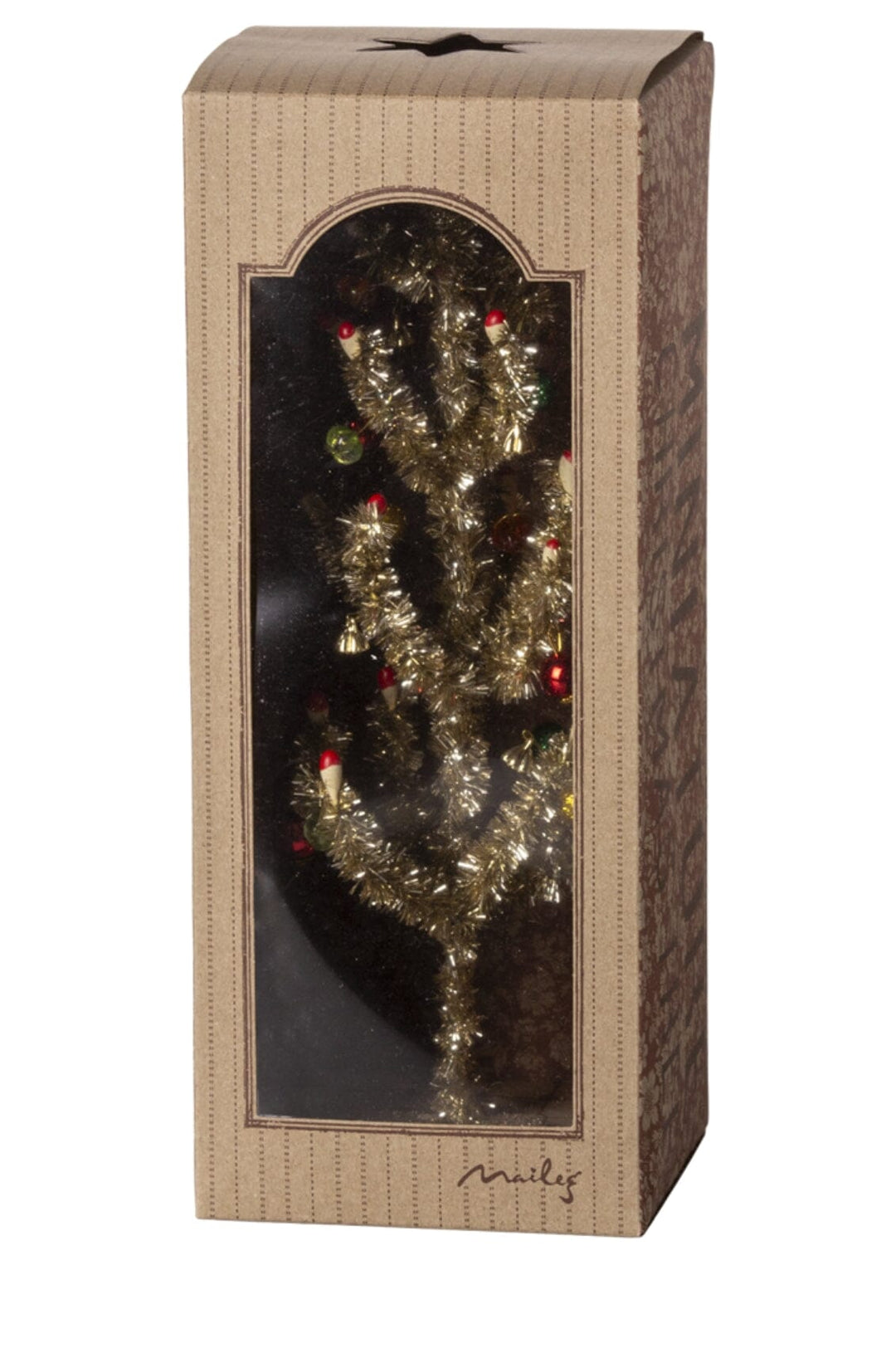 Forudbestilling - Maileg - Juletræ, Guld - Rød Og Grøn Dekoration Jul