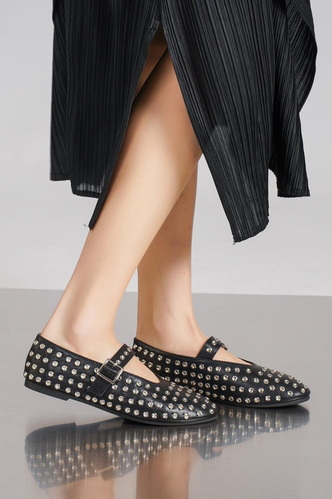 Forudbestilling - Marta Du Chateau - Ladie Shoes - Black Ballerinaer